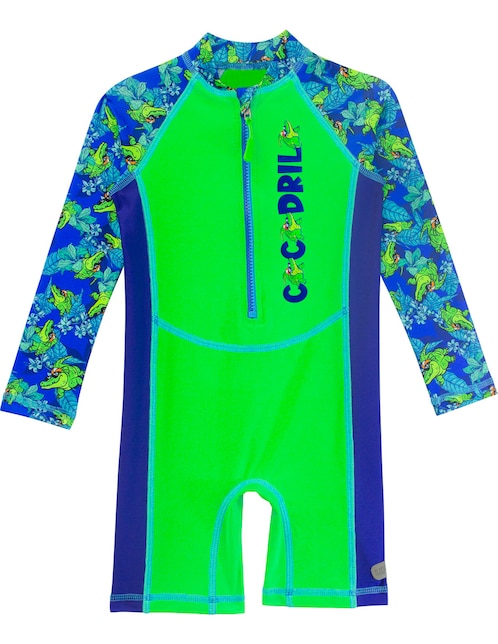 Wetsuit Sunskin estampado gráfico para niño