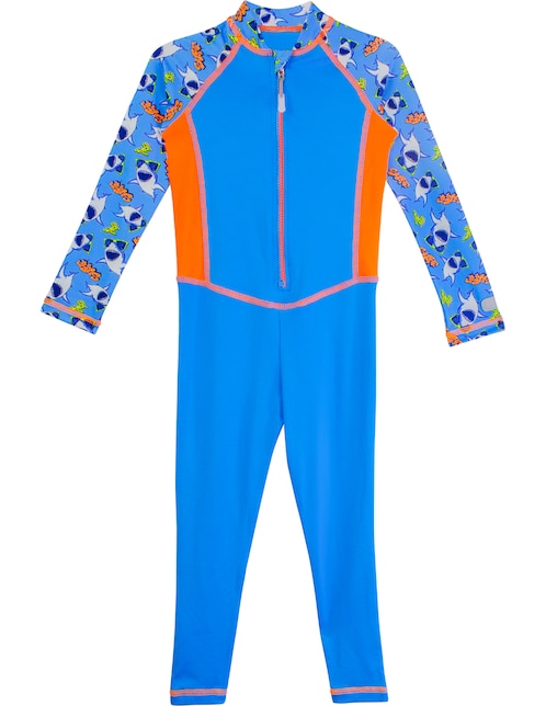 Wetsuit Sunskin estampado gráfico para niño