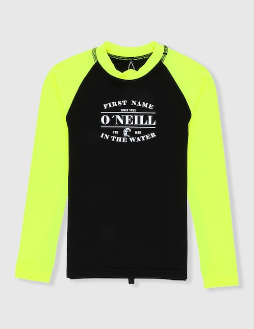 Wetshirt O'Neill estampado logo para niño