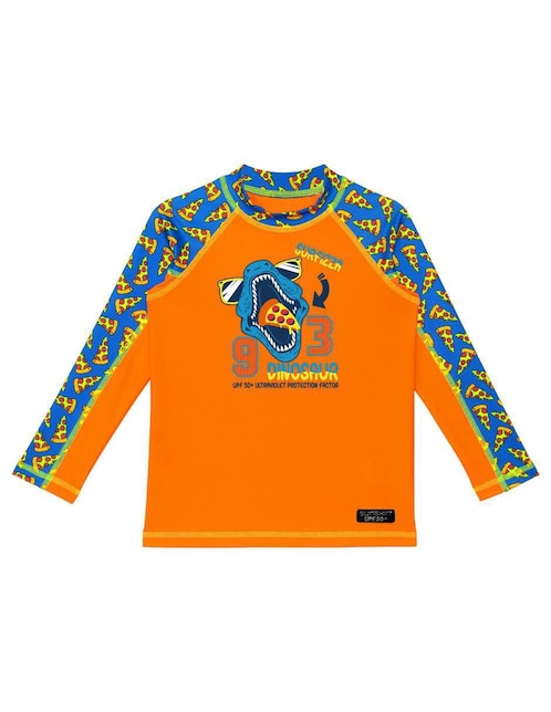 Wetshirt Sunskin estampado gráfico para niño