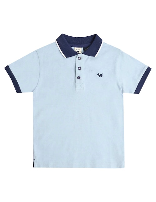 Playera tipo polo Karang de algodón para niño 1