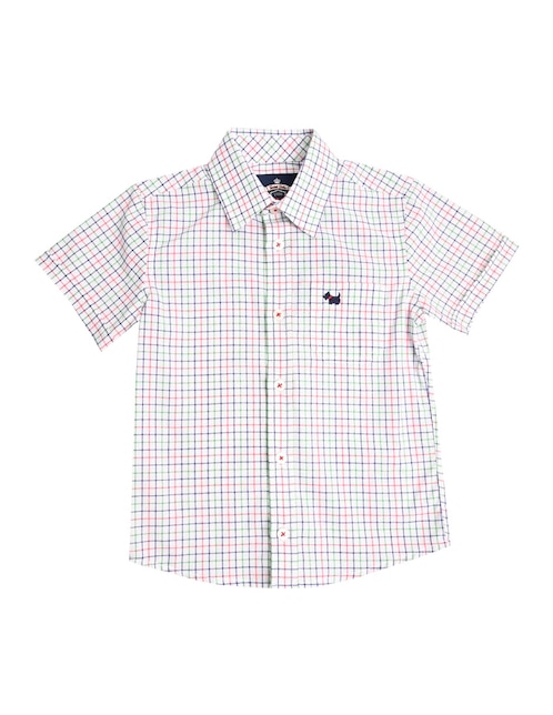 Camisa casual Ferrioni Baltz de algodón manga corta para niño