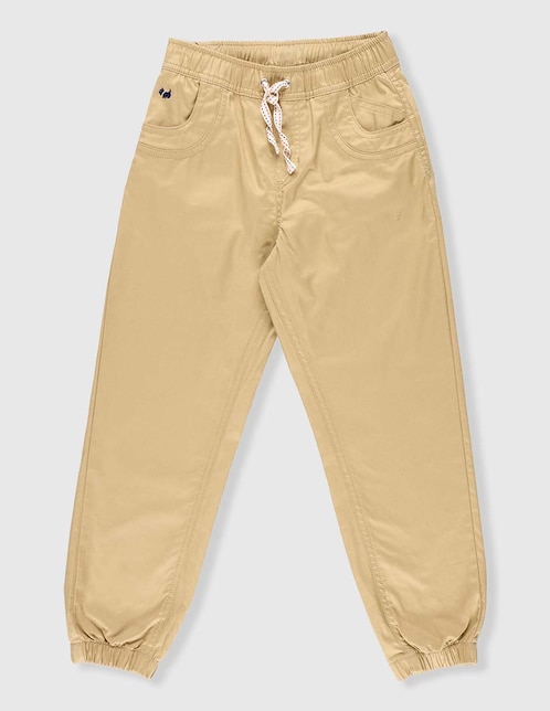 Jeans jogger straight lavado medio para niño