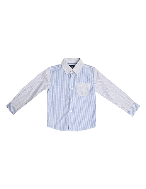 Camisa casual Yeni de algodón manga larga para niño 1
