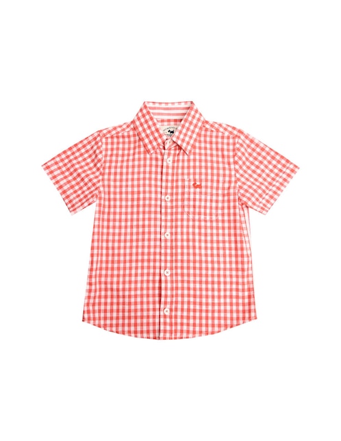 Camisa casual Belene de algodón manga corta para niño 1