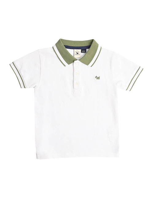 Playera tipo polo Temara de algodón para niño 1