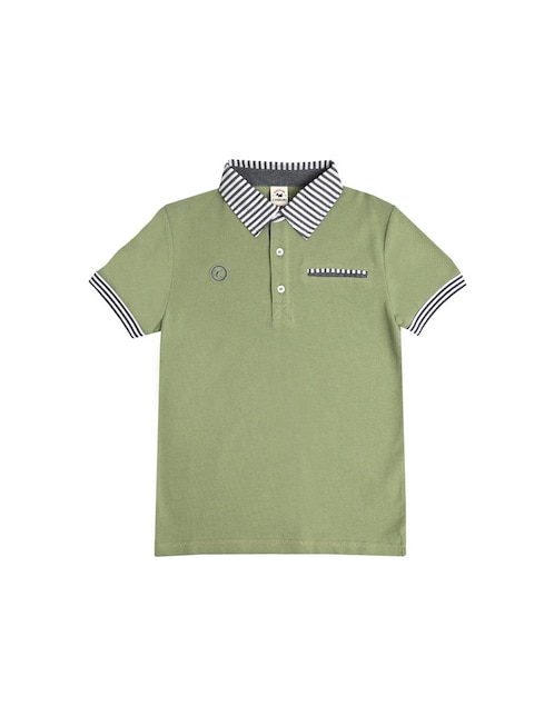 Playera tipo polo Sunita de algodón para niño 1