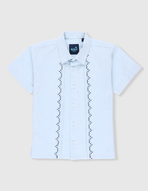 Guayabera manga corta Bahia para niño