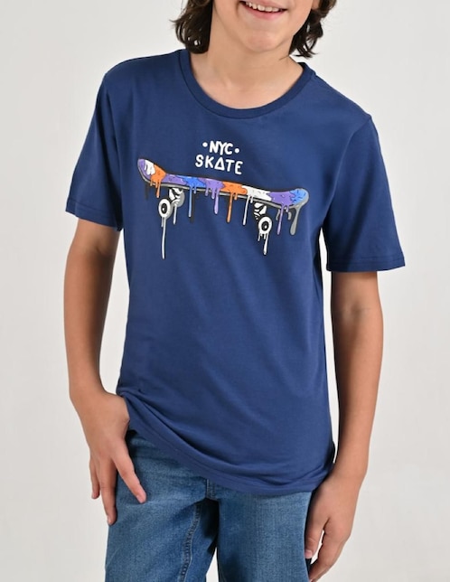 Playera Yale manga corta para niño