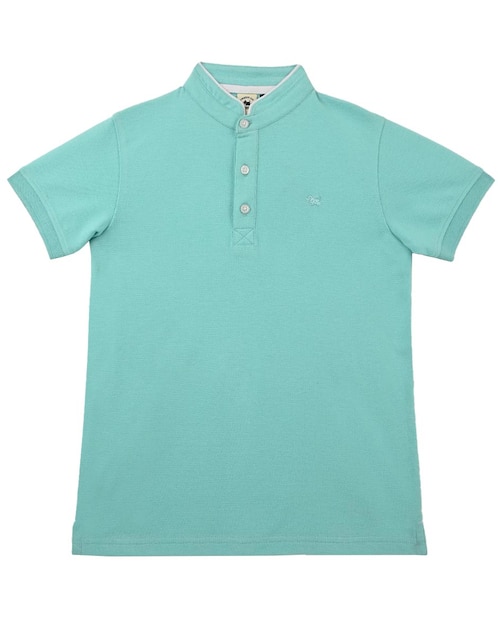 Playera tipo polo de algodón para niño 1