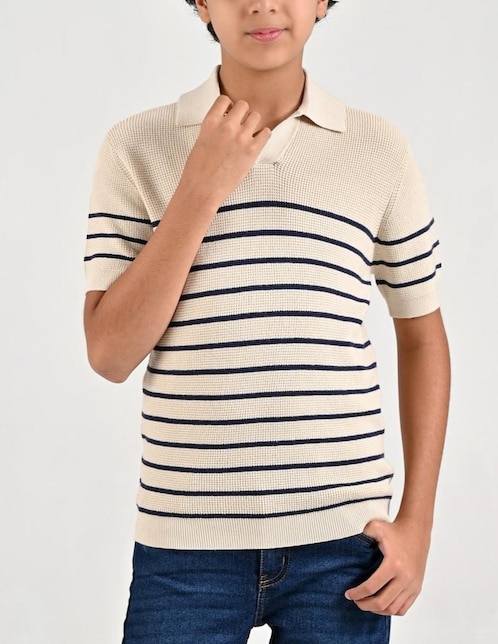Playera tipo polo / set playera tipo polo yale sin familia "de" poliéster "para" infantil niño