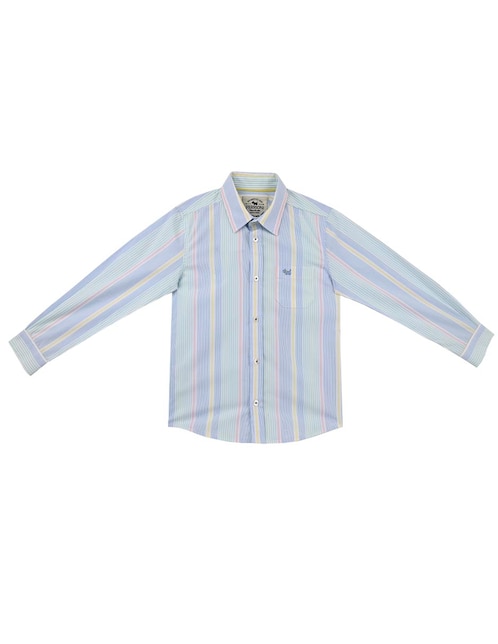 Camisa casual Maiko de algodón manga larga para niño 1
