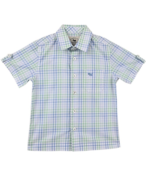Camisa casual Hede de algodón manga corta para niño 1