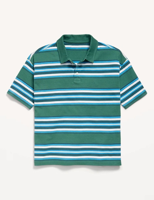 Playera tipo polo de algodón para niño 1