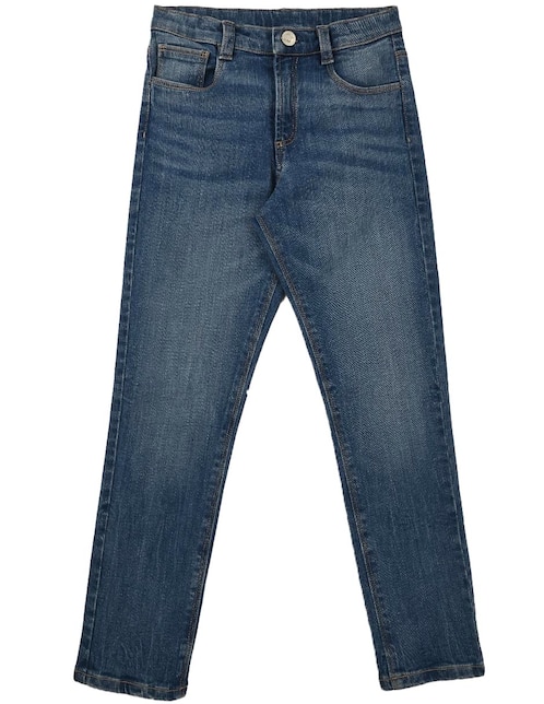 Jeans straight Donato deslavado para niño 1