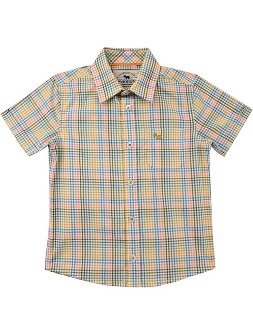 Camisa casual Ferrioni Rena de algodón manga corta para niño