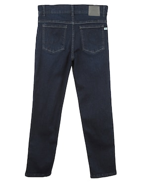 Jeans slim Piquenique lavado obscuro para niño