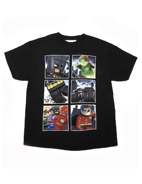 Playera Lego Batman Liga de la Justicia manga corta para niño