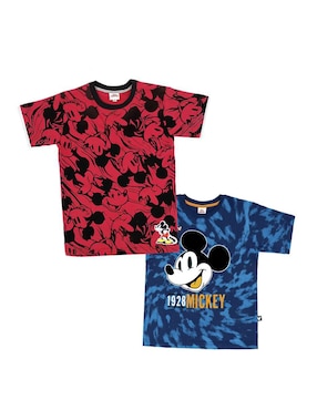 Set Playera Disney Manga Corta Para Niño