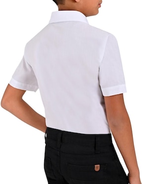 Camisa casual Yale de algodón manga corta para niño