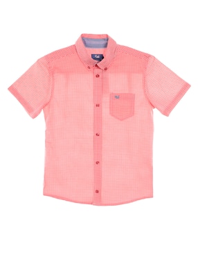 Camisa Casual Ferrioni De Algodón Manga Corta Para Niño