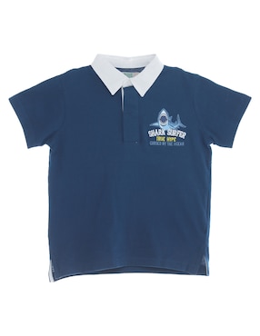 Playera Tipo Polo Piquenique De Algodón Para Niño