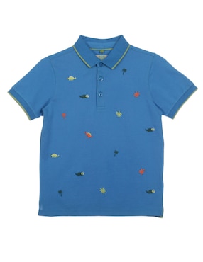 Playera Tipo Polo Piquenique De Algodón Para Niño