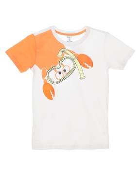 Playera Matt & Megan Manga Corta Para Niño