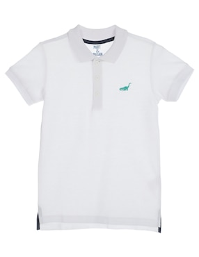 Playera Tipo Polo Matt & Megan De Algodón Para Niño