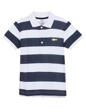 Playera Tipo Polo Matt & Megan De Algodón Para Niño