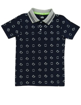 Playera Tipo Polo Mickey De Algodón Para Niño