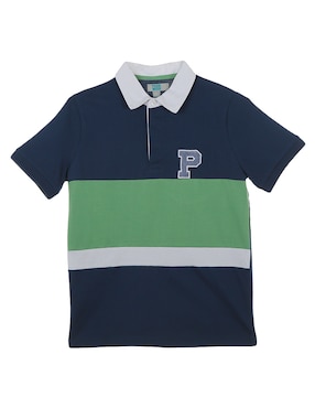 Playera Tipo Polo Piquenique De Algodón Para Niño