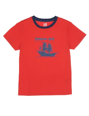 Playera Piquenique Manga Corta Para Niño