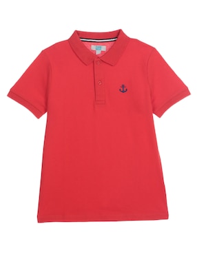 Playera Tipo Polo Piquenique De Algodón Para Niño