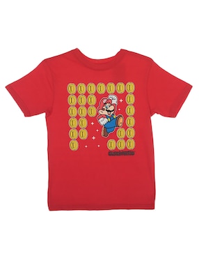 Playera Nintendo Manga Corta Para Niño