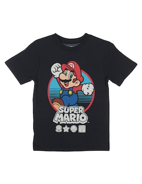 Playera Nintendo Manga Corta Para Niño