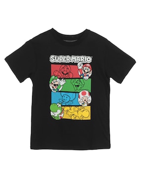 Playera Nintendo Manga Corta Para Niño