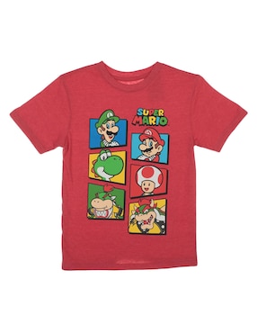 Playera Nintendo Manga Corta Para Niño