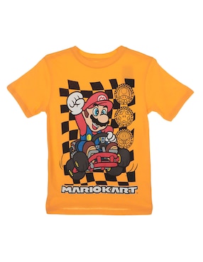 Playera Nintendo Manga Corta Para Niño