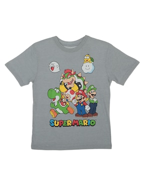 Playera Nintento Manga Corta Para Niño