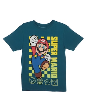 Playera Nintendo Manga Corta Para Niño