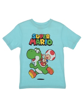 Playera Nintendo Manga Corta Para Niño