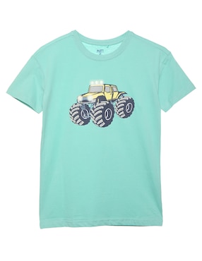 Playera Matt & Megan Manga Corta Para Niño