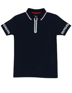 Playera Tipo Polo Push De Algodón Para Niño