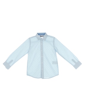 Camisa Casual Push De Algodón Manga Larga Para Niño