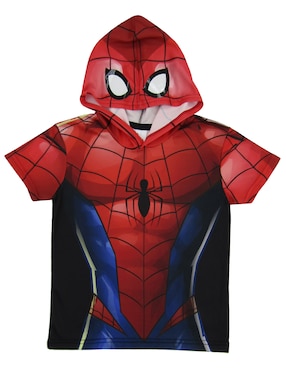 Playera Spider-Man Manga Corta Para Niño