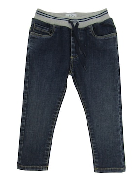 Jeans Slim Ouragan Lavado Desgastado Para Niño