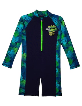 Wetsuit Sunskin Estampado Floral Para Niño