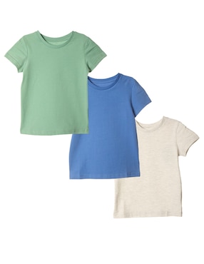 Set Playera Piquenique Manga Corta Para Niño