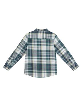 Camisa casual Piquenique de algodón manga larga para niño